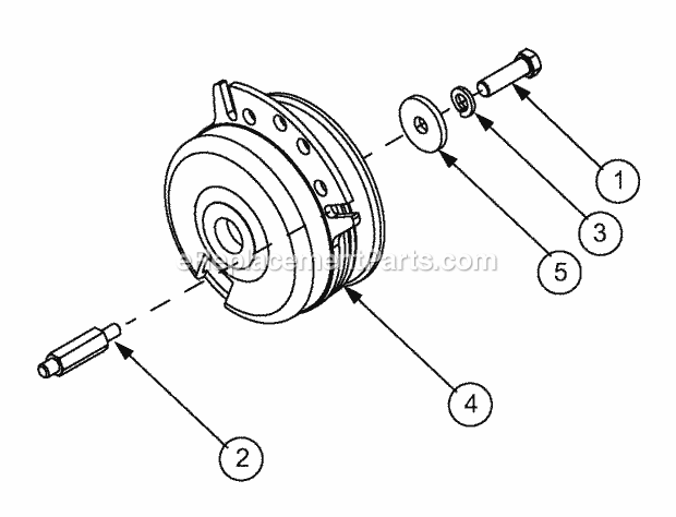 Pto Clutch Diagram and Parts List for GT2523-54 13A-2A8K710 Cub Cadet Lawn Tractor